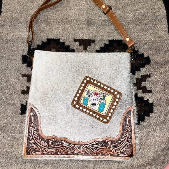 Myra Khadi Hand-Tooled Bag - Picture 1 of 9